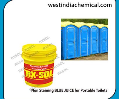 Non Staining BLUE JUICE for Portable Toilets