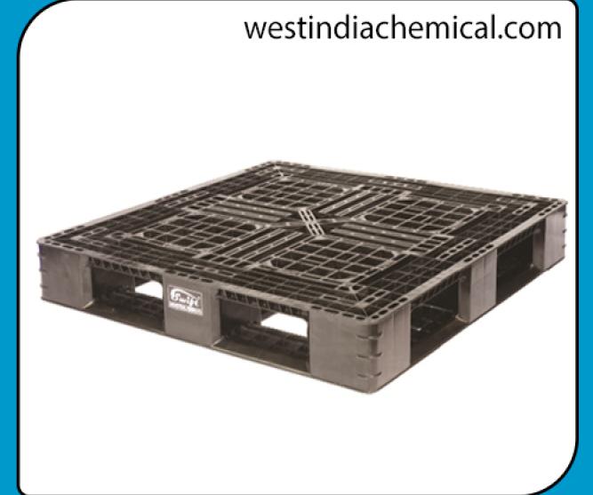 HDPE Injection Molded 4 Way Entry Double Deck Plastic Pallets-Export Range